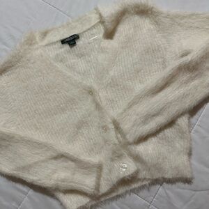fuzzy cardigan (new)